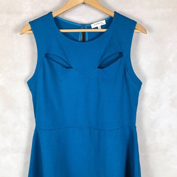 MONTEAU Sleeveless Teal Fit and Flare Dress NEW Size 1X - Picture 3 of 10